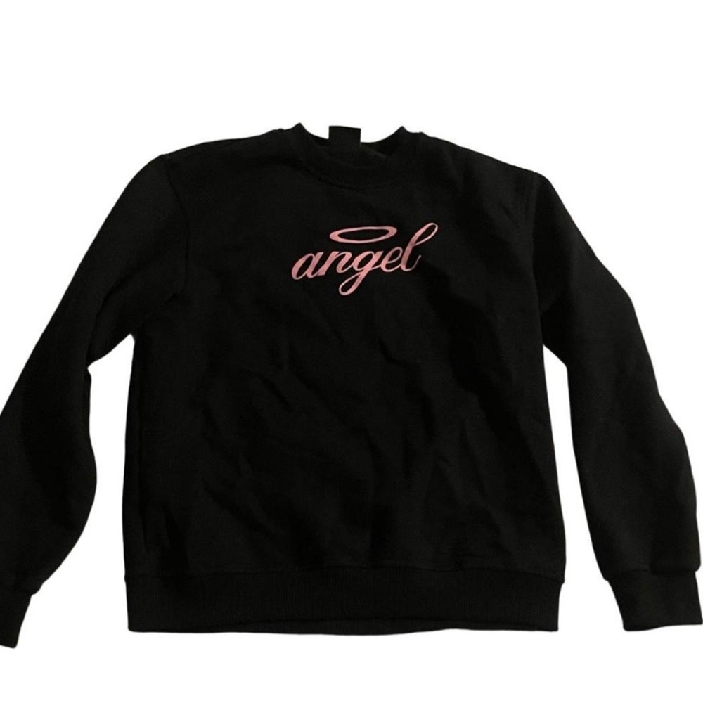 Minga angel 👼 black crewneck sweatshirt